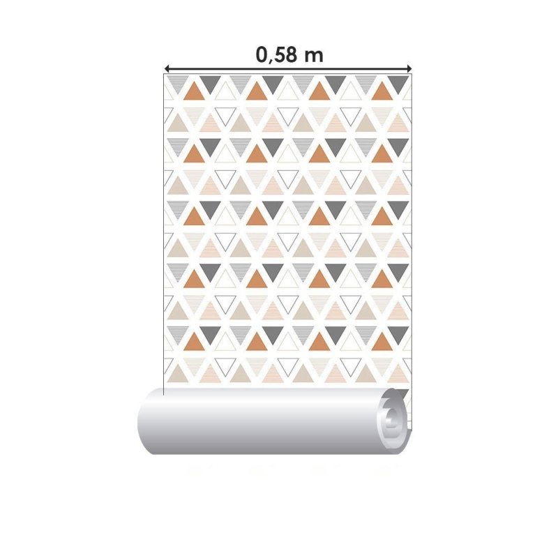Papel de Parede Adesivo Geométrico Jovem Triangulos N015186 - Papel na Parede