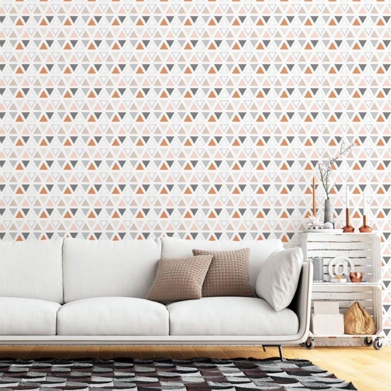 Papel de Parede Adesivo Geométrico Jovem Triangulos N015186 - Papel na Parede