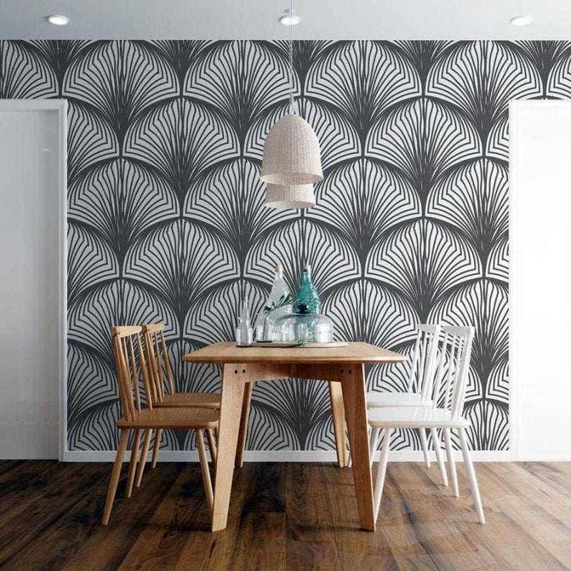 Papel de Parede Adesivo Geométrico Leque N06061 - Papel na Parede