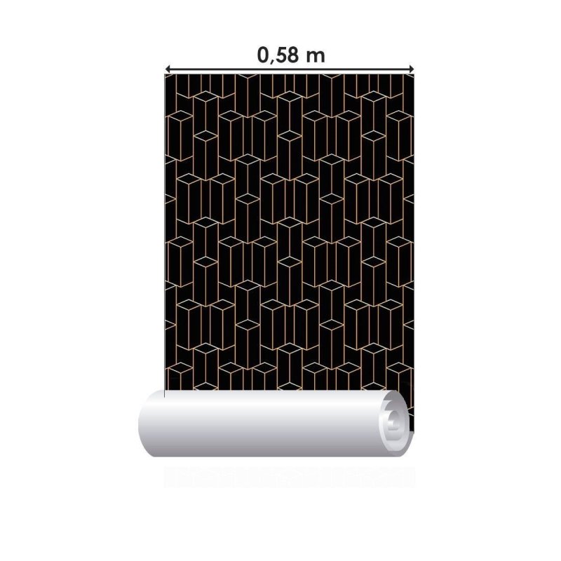 Papel de Parede Adesivo Geométrico Luxury Art Déco N013106 - Papel na Parede