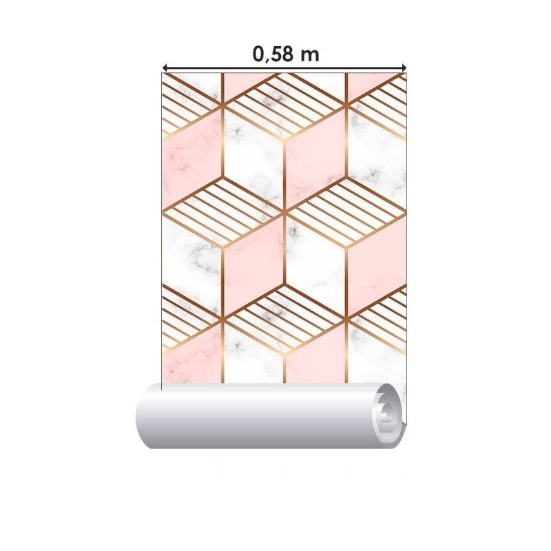 Papel de Parede Adesivo Geométrico Mármore N013144 - Papel na Parede