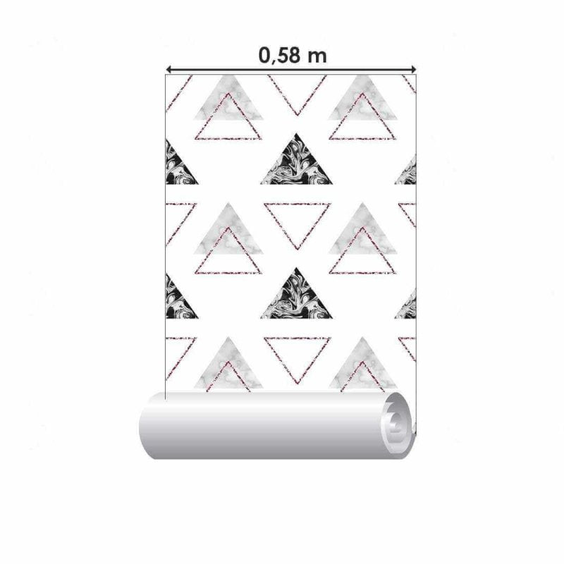 Papel de Parede Adesivo Geométrico N02160 - Papel na Parede