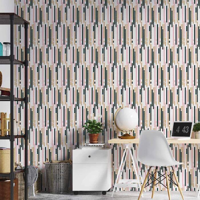 Papel de Parede Adesivo Geométrico N190124B - Papel na Parede