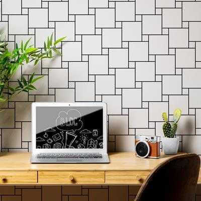 Papel de Parede Adesivo Geométrico N53 - Papel na Parede