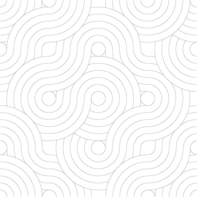 Papel de Parede Adesivo Geométrico Off White Sinuoso N04255 - Papel na Parede