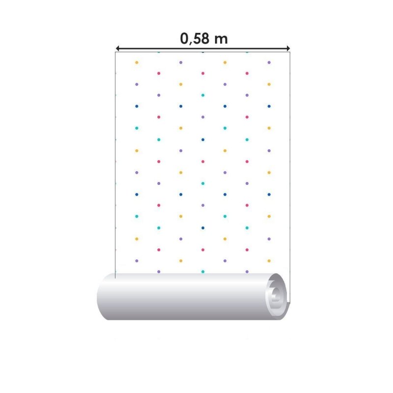 Papel de Parede Adesivo Geométrico Poá N013064 - Papel na Parede