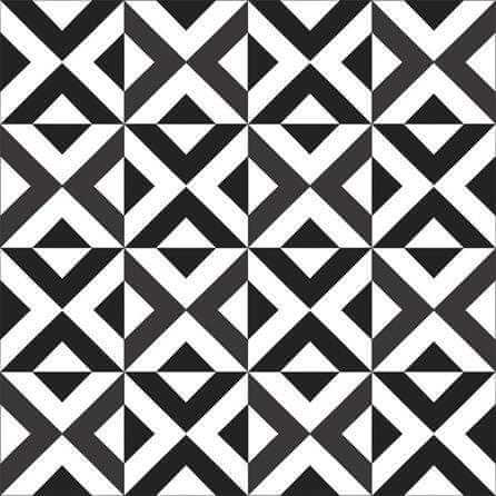 Papel de Parede Adesivo Geometrico preto e branco 380915 - Papel na Parede