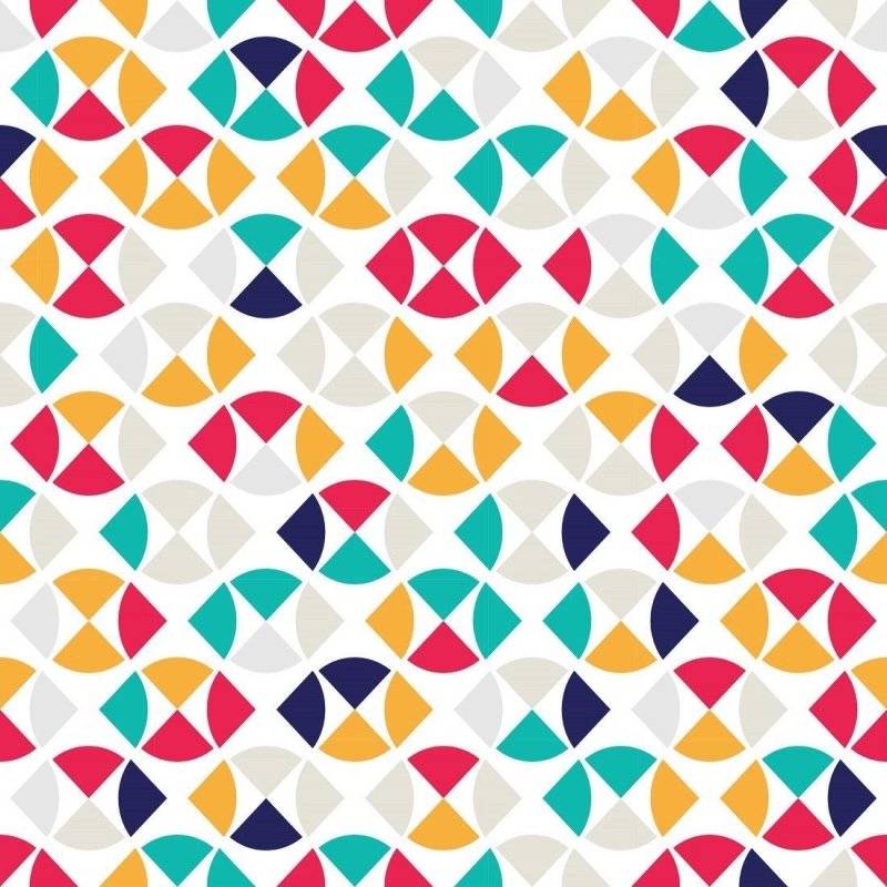 Papel de Parede Adesivo Geométrico Retrô N013084 - Papel na Parede