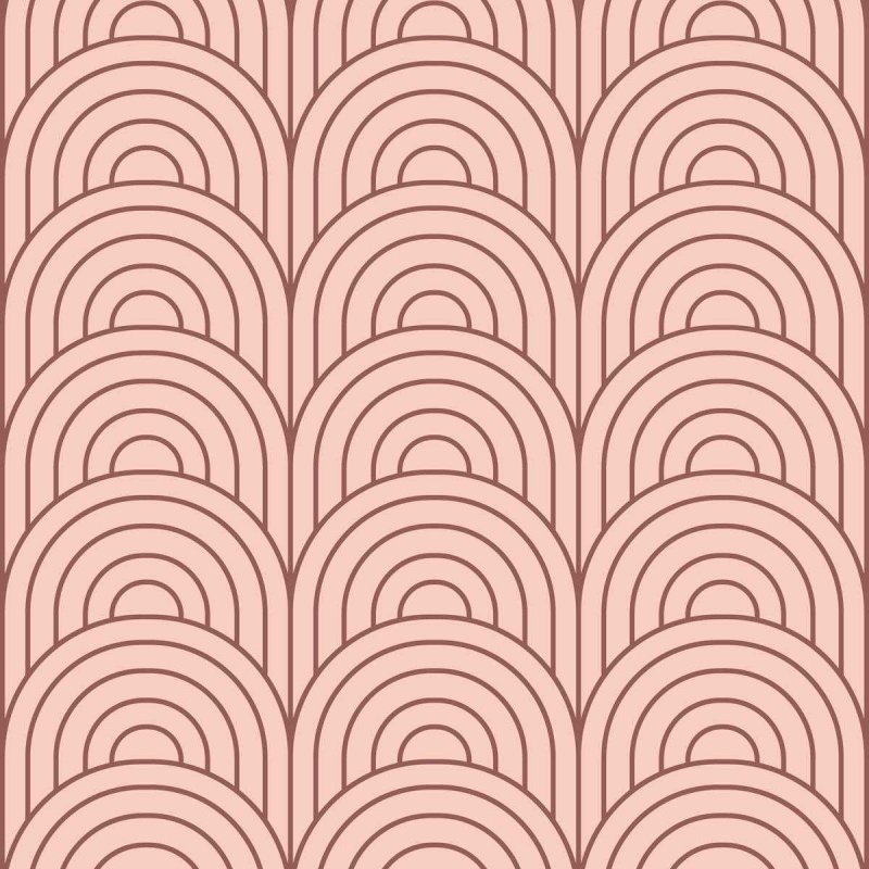 Papel de Parede Adesivo Geométrico Rosa e Marrom N05289 - Papel na Parede