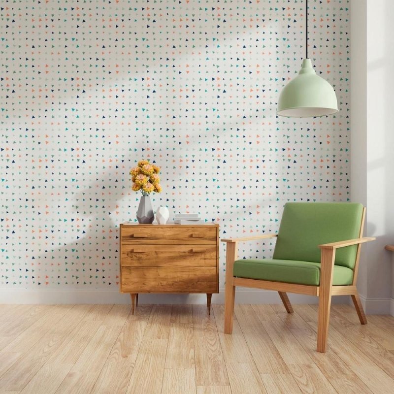 Papel de Parede Adesivo Geométrico Triângulos N011113 - Papel na Parede