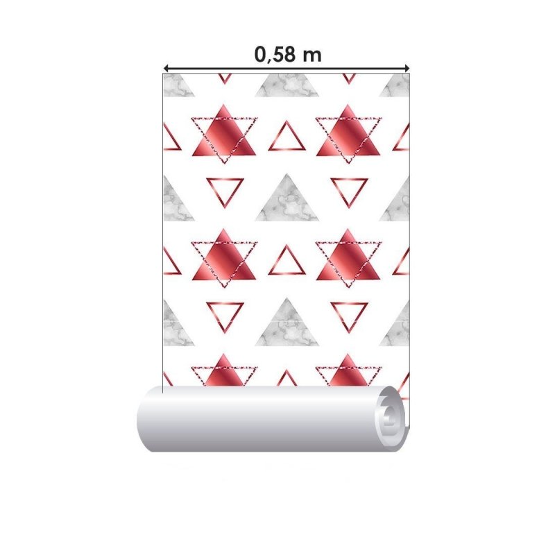 Papel de Parede Adesivo Geométrico Triângulos N012064 - Papel na Parede