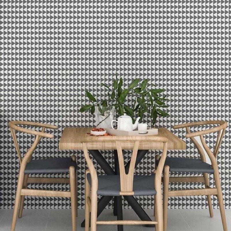Papel de Parede Adesivo Geométrico Triângulos N06146 - Papel na Parede