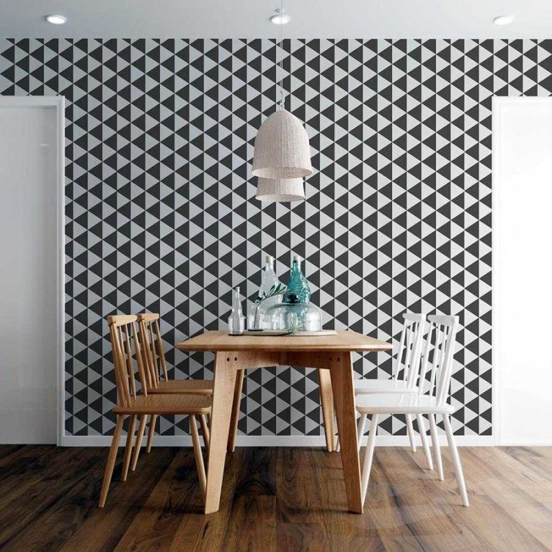Papel de Parede Adesivo Geométrico Triângulos N06151 - Papel na Parede
