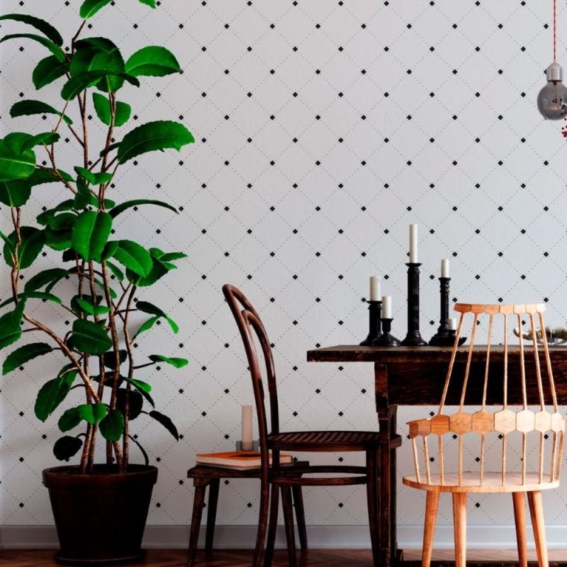 Papel de Parede Adesivo Geométrico Xadrez Losangos N012035 - Papel na Parede