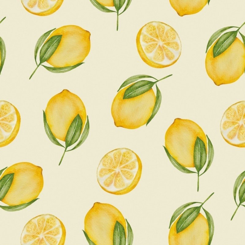 Papel de Parede Adesivo Gourmet Lemons N018086 - Papel na Parede