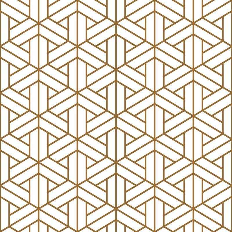 Papel de Parede Adesivo Grafismo Geométrico Branco N05059 - Papel na Parede