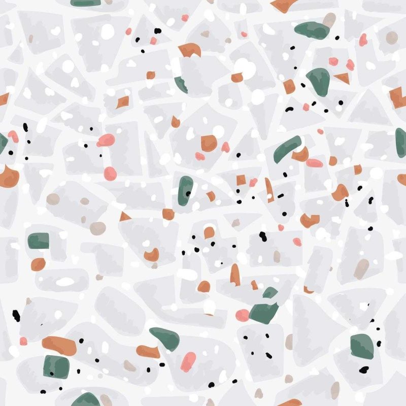 Papel de Parede Adesivo Granilite Cinza e Colorido N07127 - Papel na Parede