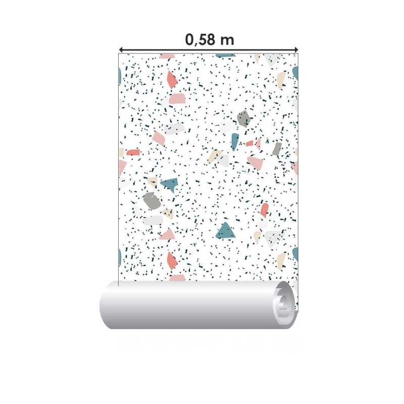 Papel de Parede Adesivo Granilite Pequeno Colorido N07128 - Papel na Parede