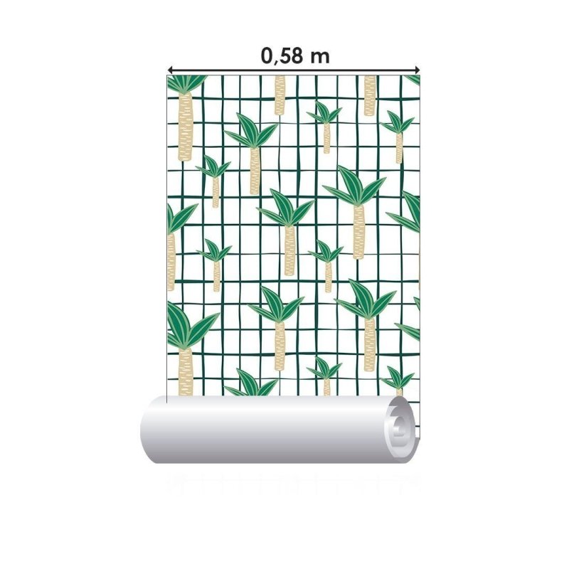 Papel de Parede Adesivo Gride Jungle N013237 - Papel na Parede