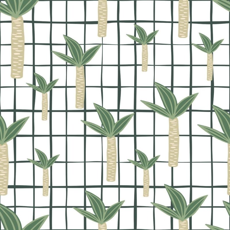 Papel de Parede Adesivo Gride Jungle N013237 - Papel na Parede