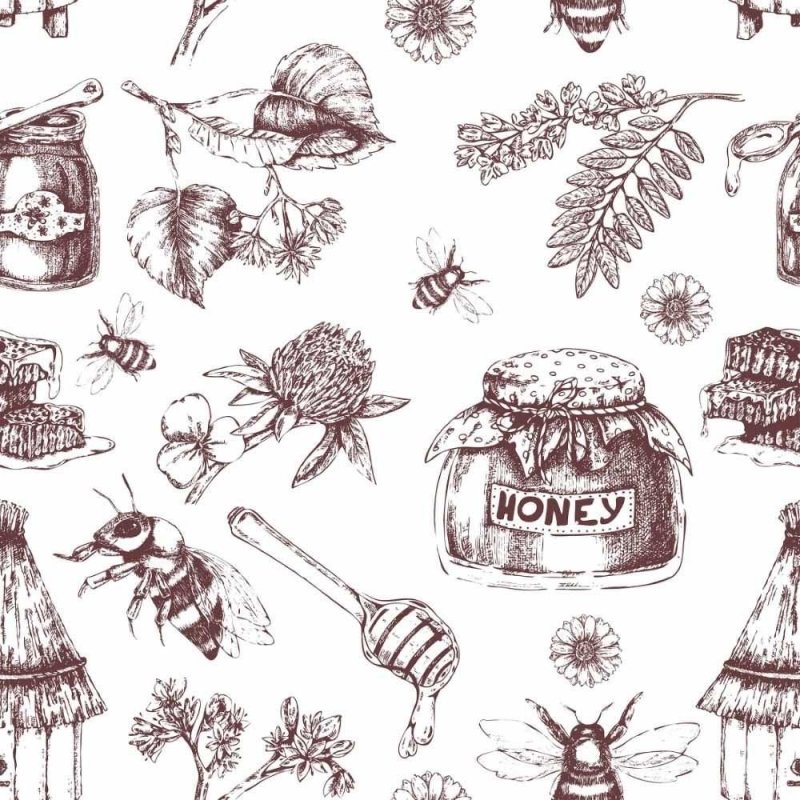Papel de Parede Adesivo Honey N014088 - Papel na Parede