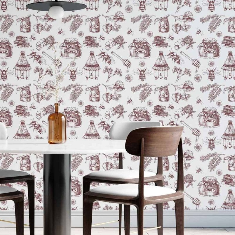 Papel de Parede Adesivo Honey N014088 - Papel na Parede