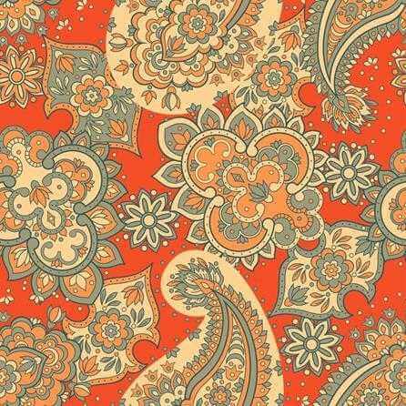 Papel de Parede Adesivo Indiano Colorido 606505352 - Papel na Parede