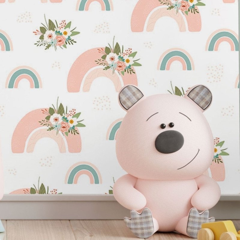 Papel de Parede Adesivo Infantil Arco Iris N017101 - Papel na Parede