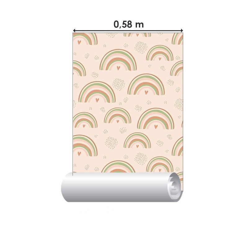 Papel de Parede Adesivo Infantil Arco Iris N017102 - Papel na Parede