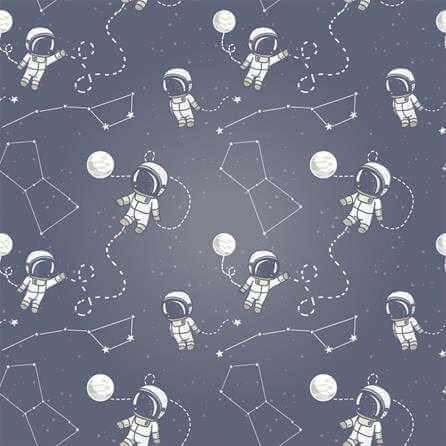 Papel de Parede Adesivo Infantil Astronautas 245627971 - Papel na Parede