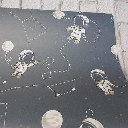 Papel de Parede Adesivo Infantil Astronautas 245627971 - Papel na Parede