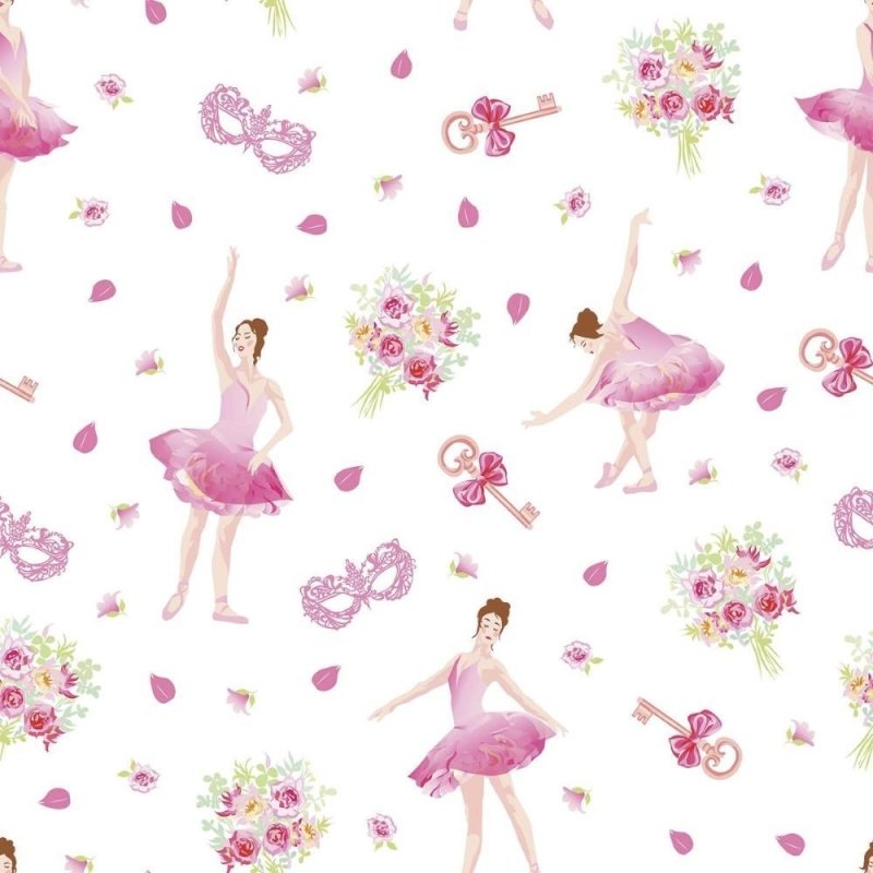 Papel de Parede Adesivo Infantil Bailarina N011094 - Papel na Parede