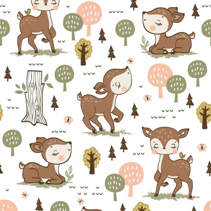 Papel de Parede Adesivo Infantil Bambi N019025 - Papel na Parede