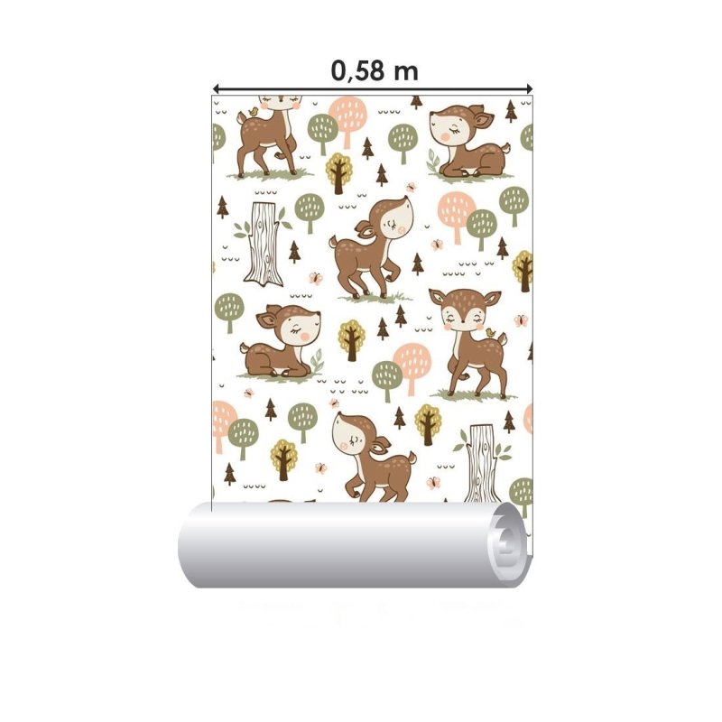 Papel de Parede Adesivo Infantil Bambi N019025 - Papel na Parede