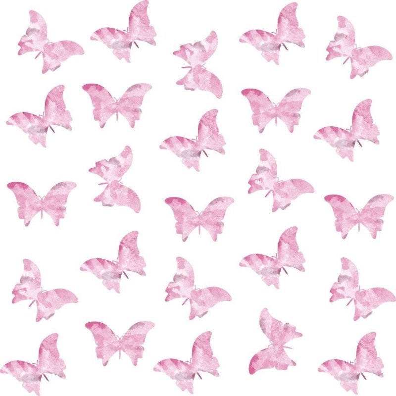 Papel de Parede Adesivo infantil borboletas N014114 - Papel na Parede