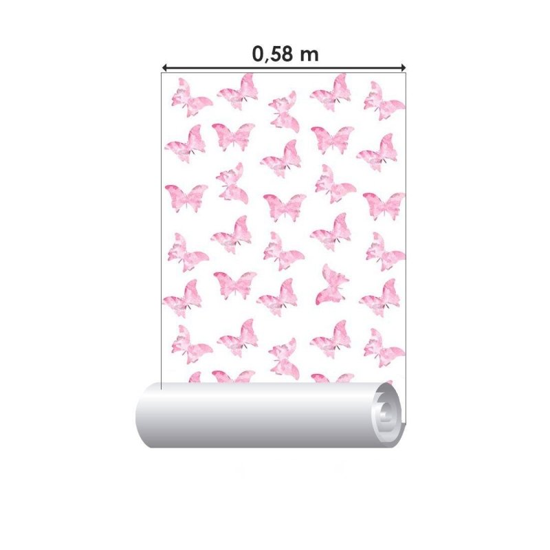 Papel de Parede Adesivo infantil borboletas N014114 - Papel na Parede