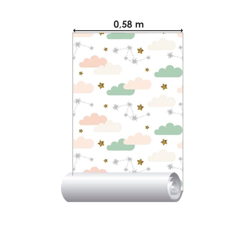 Papel de Parede Adesivo Infantil Céu N010053 - Papel na Parede