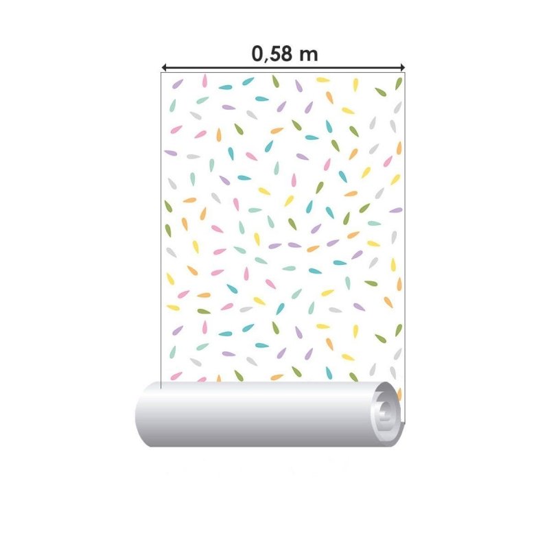 Papel de Parede Adesivo Infantil Colorido N016046 - Papel na Parede