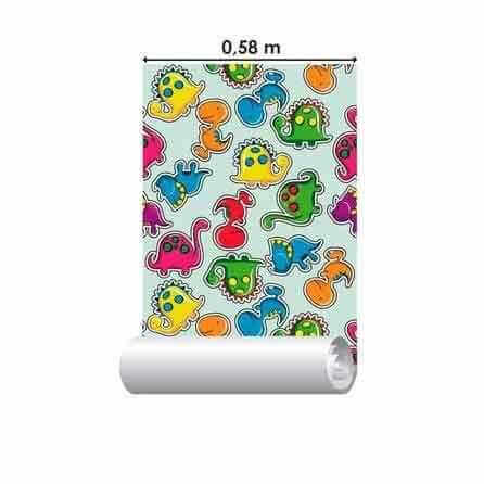 Papel de Parede Adesivo Infantil Dinossauro 72330043 - Papel na Parede