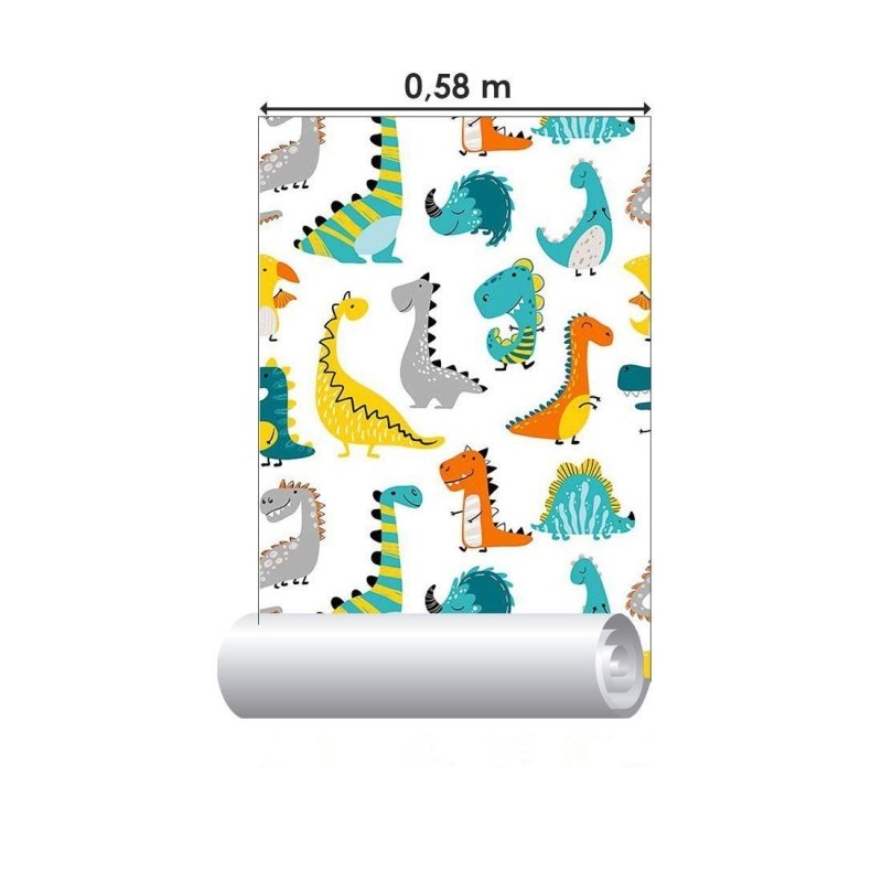 Papel de Parede Adesivo infantil Dinossauros N014046 - Papel na Parede