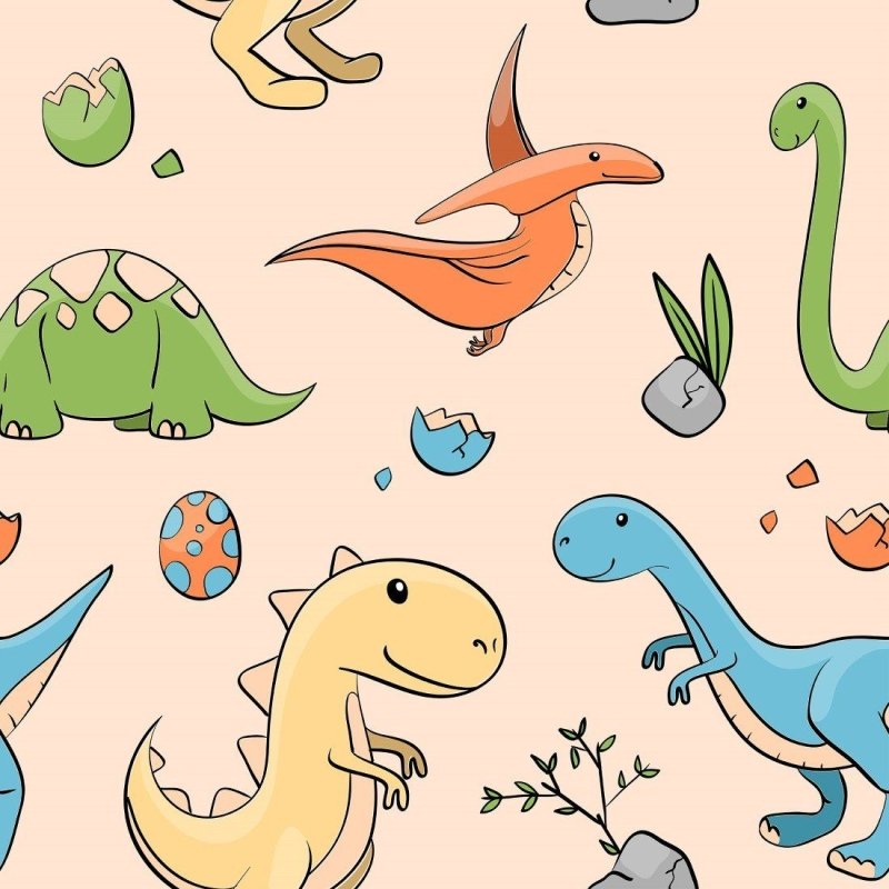 Papel de Parede Adesivo infantil Dinossauros N014082 - Papel na Parede