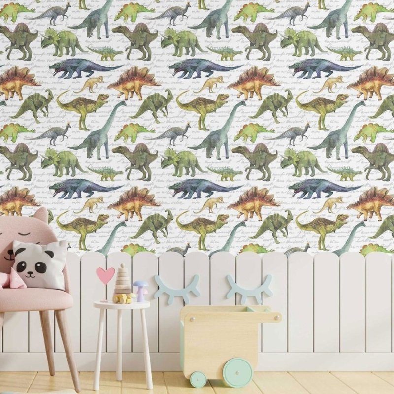 Papel de Parede Adesivo infantil Dinossauros N014085 - Papel na Parede
