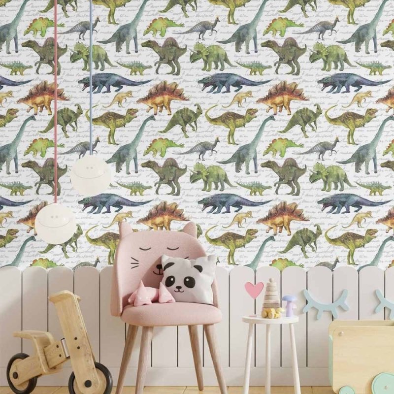 Papel de Parede Adesivo infantil Dinossauros N014085 - Papel na Parede