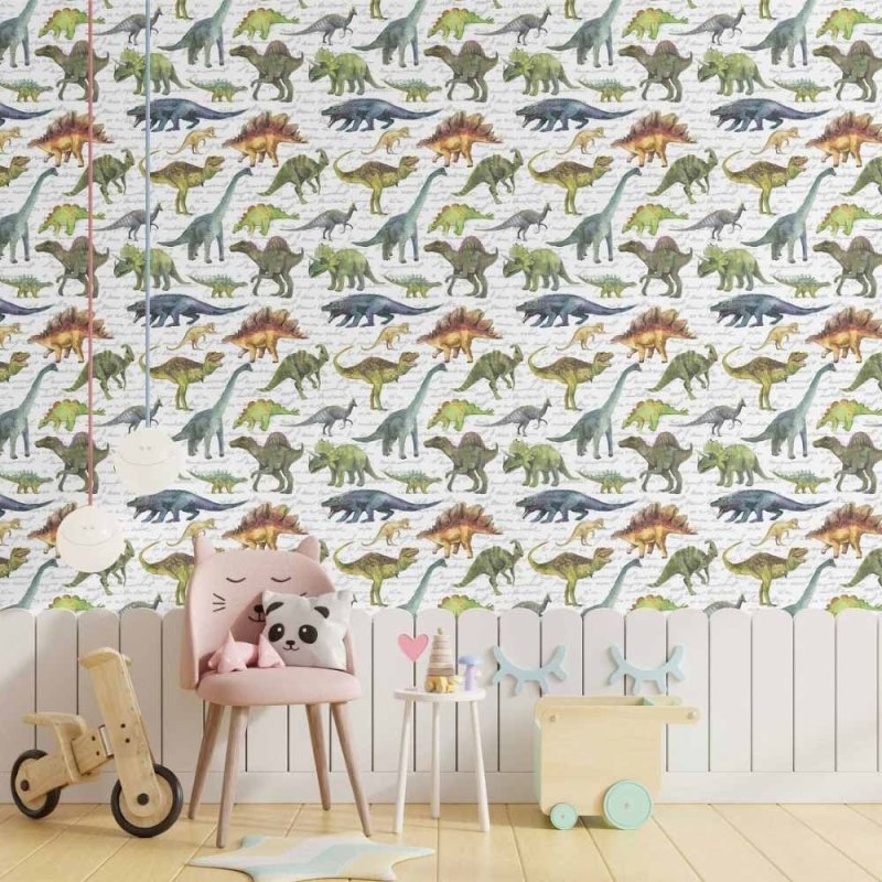 Papel de Parede Adesivo infantil Dinossauros N014085 - Papel na Parede