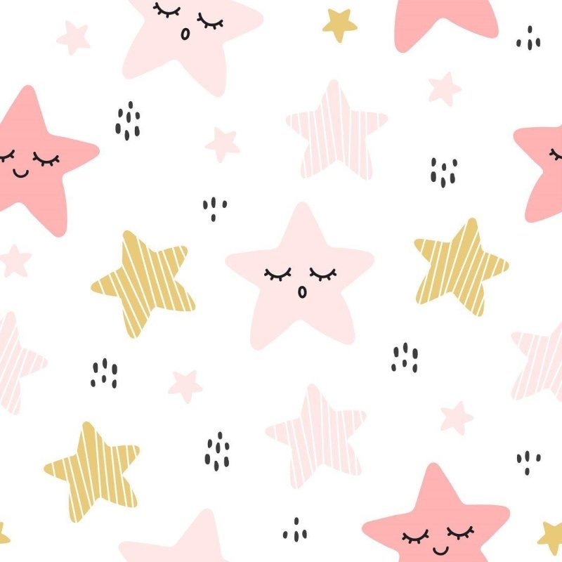 Papel de Parede Adesivo infantil estrelas N014040 - Papel na Parede