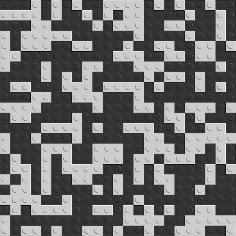 Papel de Parede Adesivo infantil geométrico lego N014123 - Papel na Parede