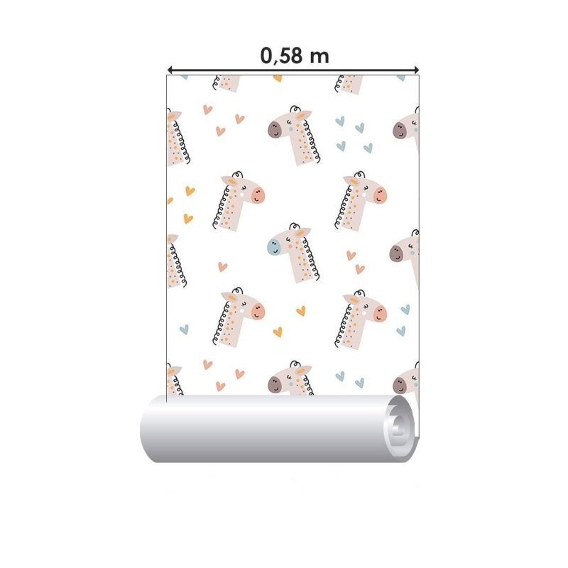 Papel de Parede Adesivo Infantil Girafas N019091 - Papel na Parede