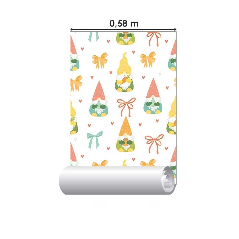 Papel de Parede Adesivo Infantil Gnomos N018057 - Papel na Parede