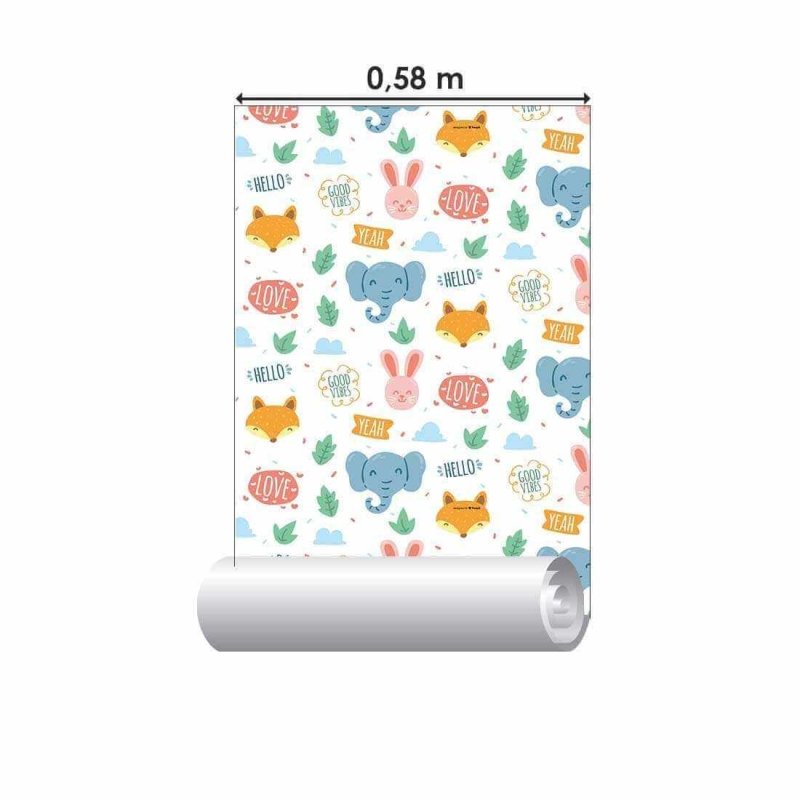 Papel de Parede Adesivo Infantil N02089 - Papel na Parede