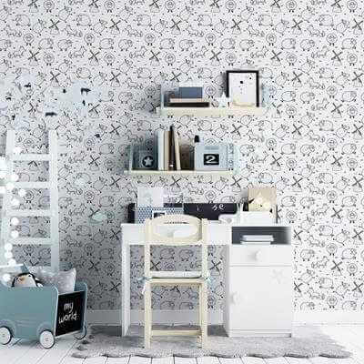 Papel de Parede Adesivo Infantil N180135 - Papel na Parede